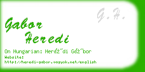 gabor heredi business card